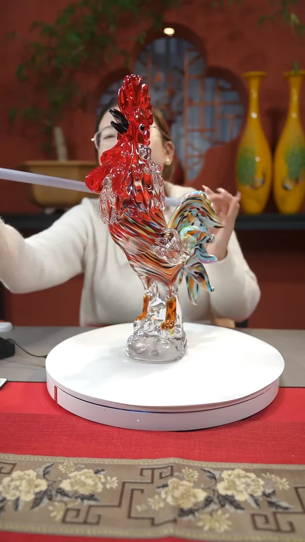 【闪购商品】琉璃手工艺品公鸡