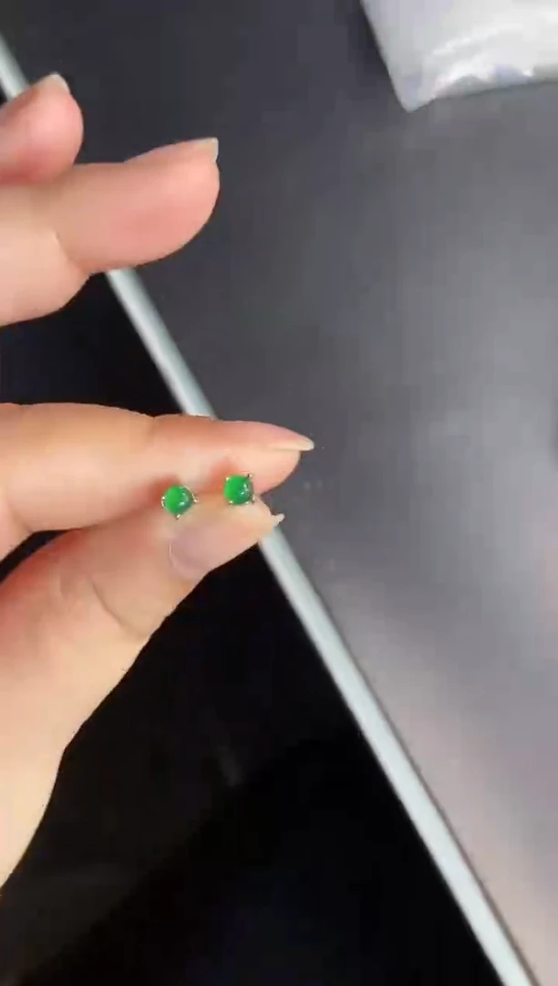 吊坠(不含链)银S925镶嵌翡翠1