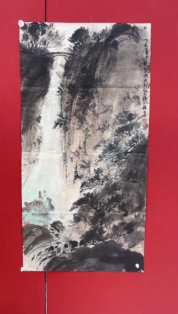 国画傅云石老师画作