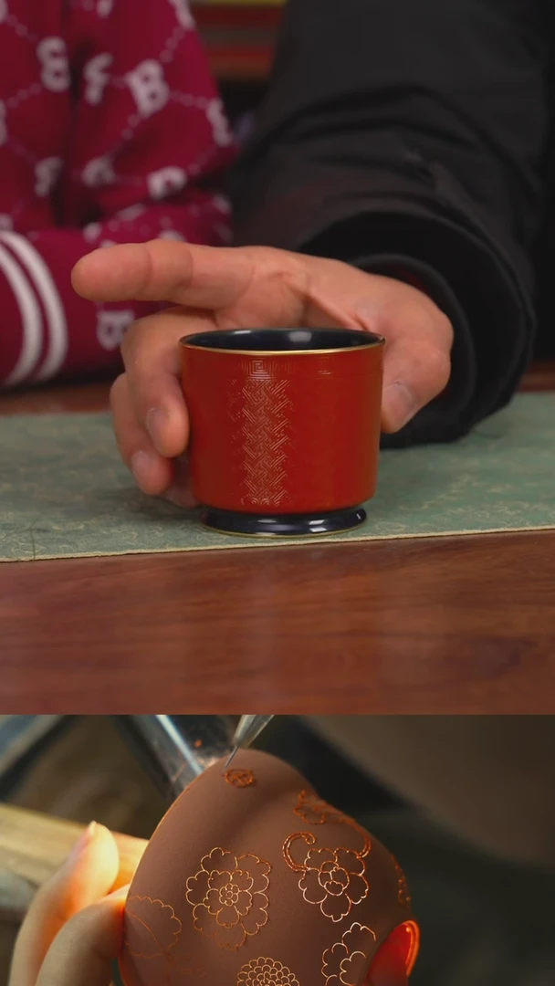 【闪购商品】千年技艺古帛扒花万字直口