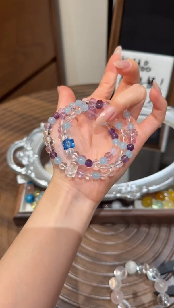 未镶嵌手串水晶） 默认微瑕 多样性发货