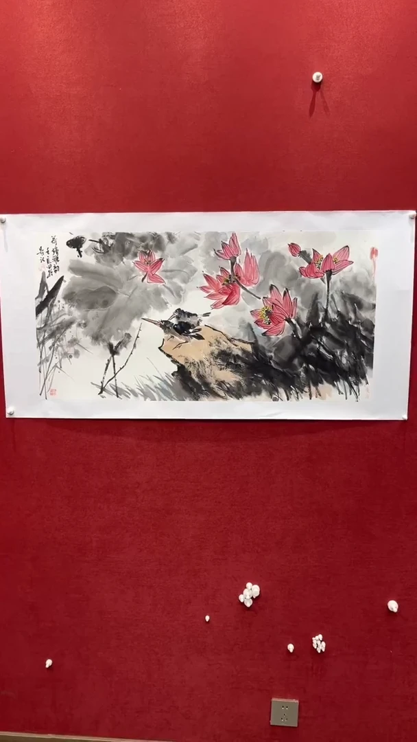 【闪购商品】国画荷塘雅韵-三尺-托底