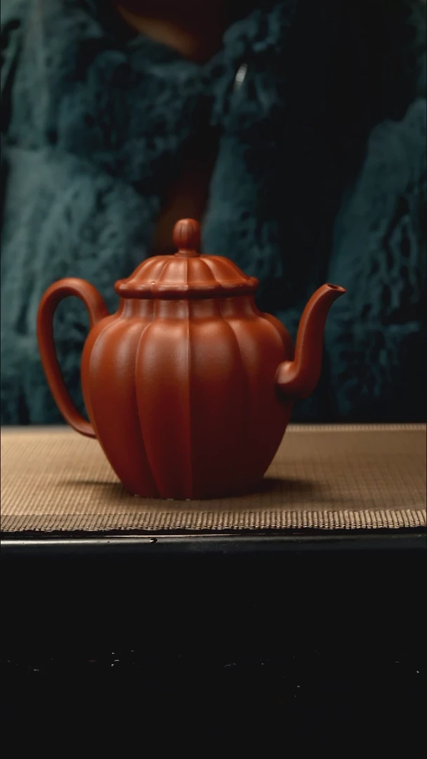 紫砂茶盏轻*生砂朱泥银台醉刻300CC