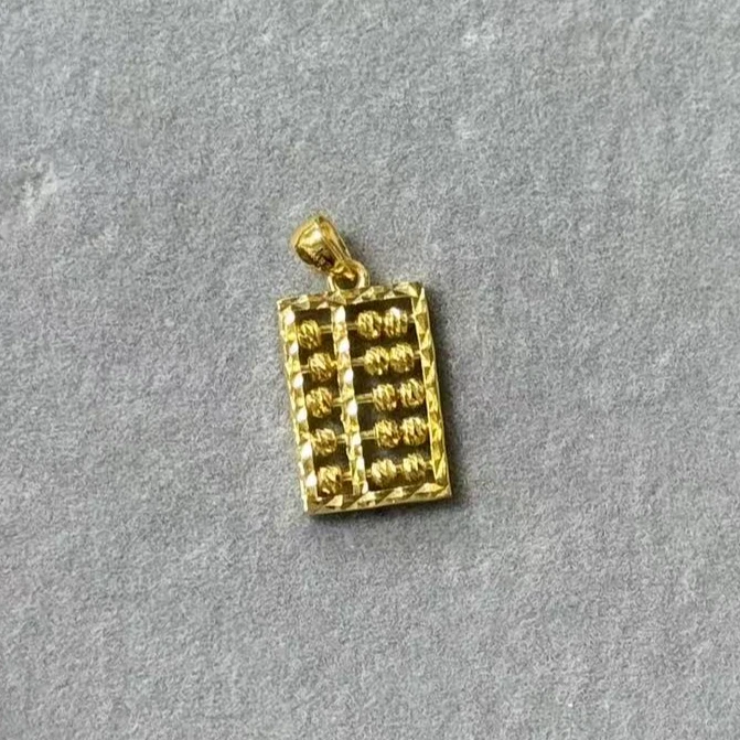 【小鹏黄金】足金999算盘珠子可转动吊坠2.66  2.7