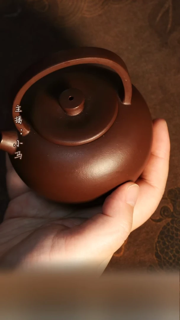 茶壶紫砂太白提梁  紫泥