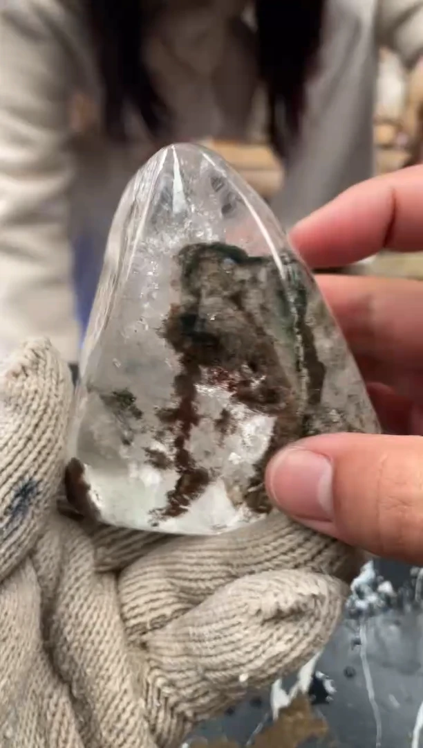 【闪购商品】水晶原石未镶嵌天然绿幽灵原石摆件拍2单99发1