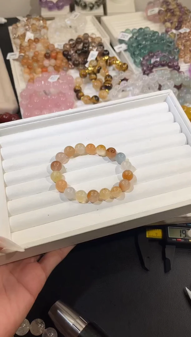 未镶嵌手链水晶多样性发一Q88冰淇淋兔绒11mm