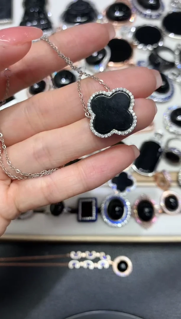 【闪购商品】翡翠套链银S925镶嵌10多人多样性随机发货1件