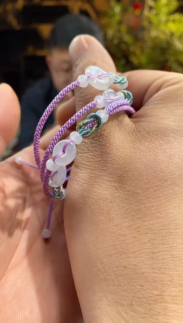 【闪购商品】翡翠手绳未镶嵌020702-天然翡翠随机多样性发其一