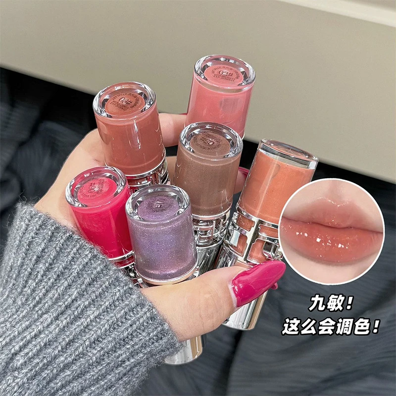 秋冬季水光镜面唇蜜嘟嘟唇纯欲显白细闪水润丝绒平价唇彩持久美妆