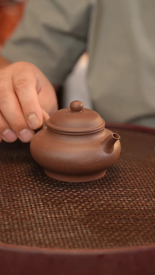 茶壶紫砂原矿手工制作宽口