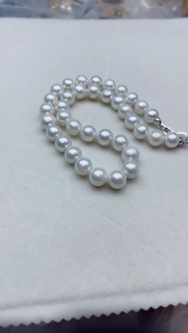 项链银S925镶嵌淡水珍珠多样性发其一，非无暇
