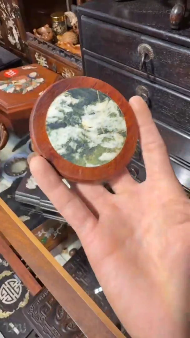 木木头款云石板杯垫28.8