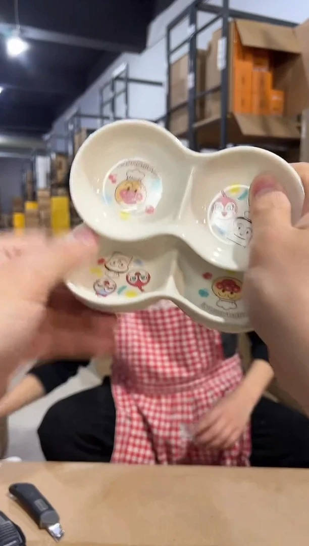 【闪购商品】杯面包超人花生蘸料碟2件套