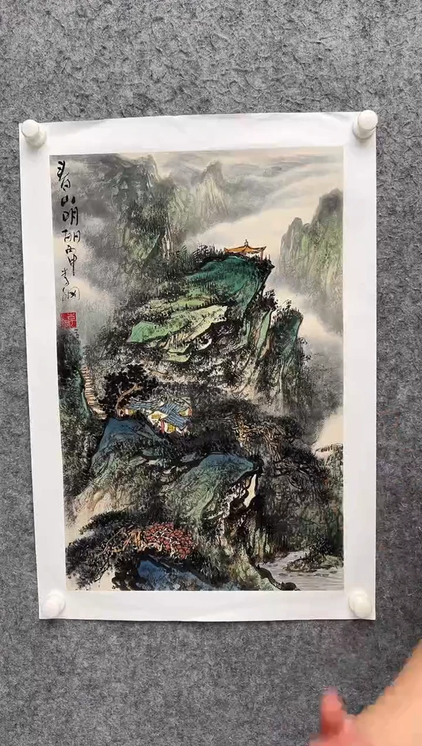 国画李纲-2.7平尺-国画作品