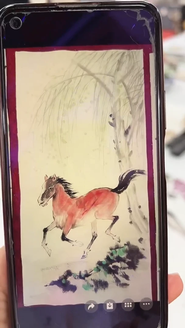 国画李火庆/国画/花鸟