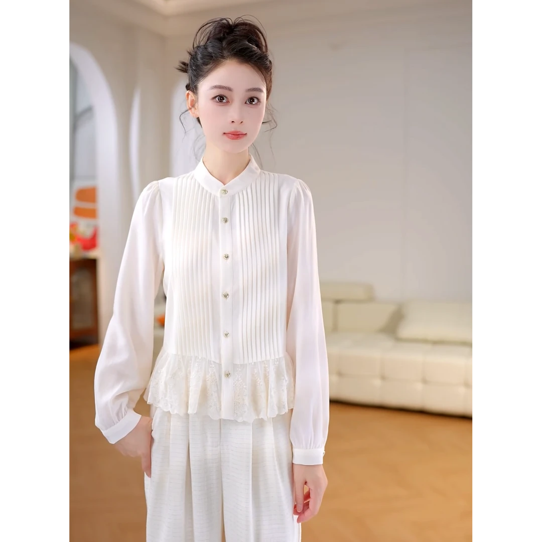 香风衬衫2025春秋气质名媛开衫上衣