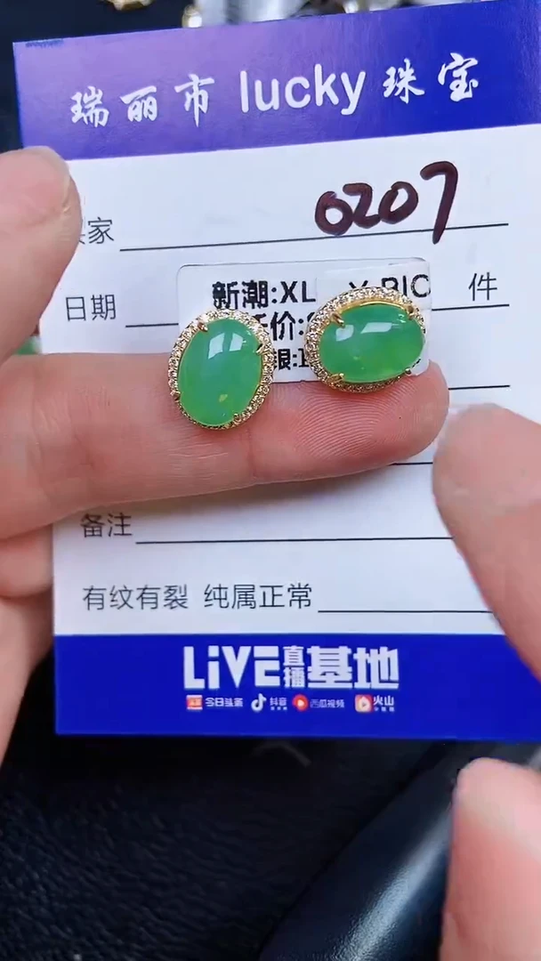 颈饰银S925镶嵌翡翠0207