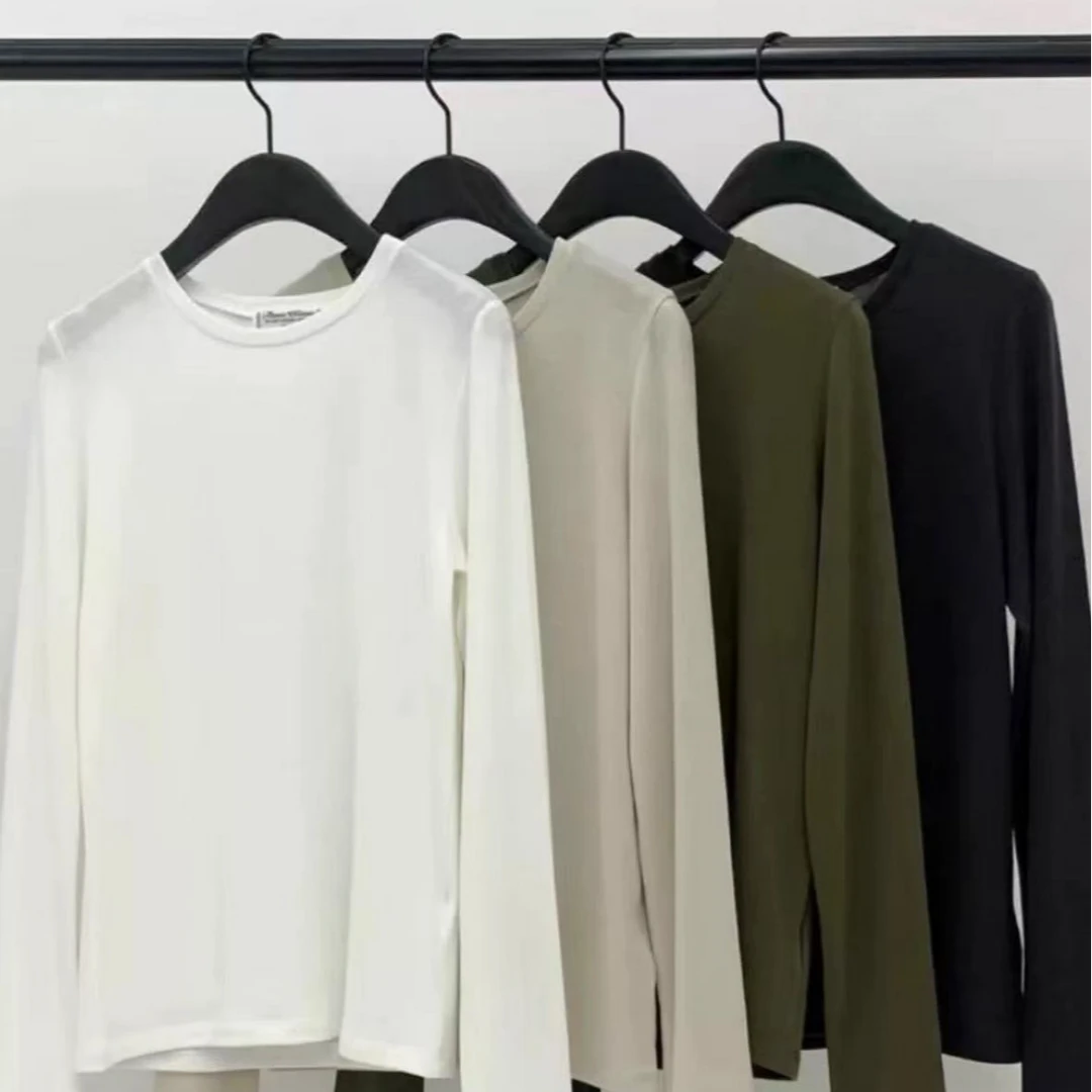 韩国东大门正品代购  OB春季时尚圆领打底衫长袖T恤（no退no换）