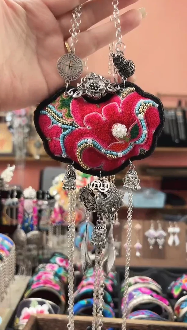 织绣艺枝独绣手工饰品19