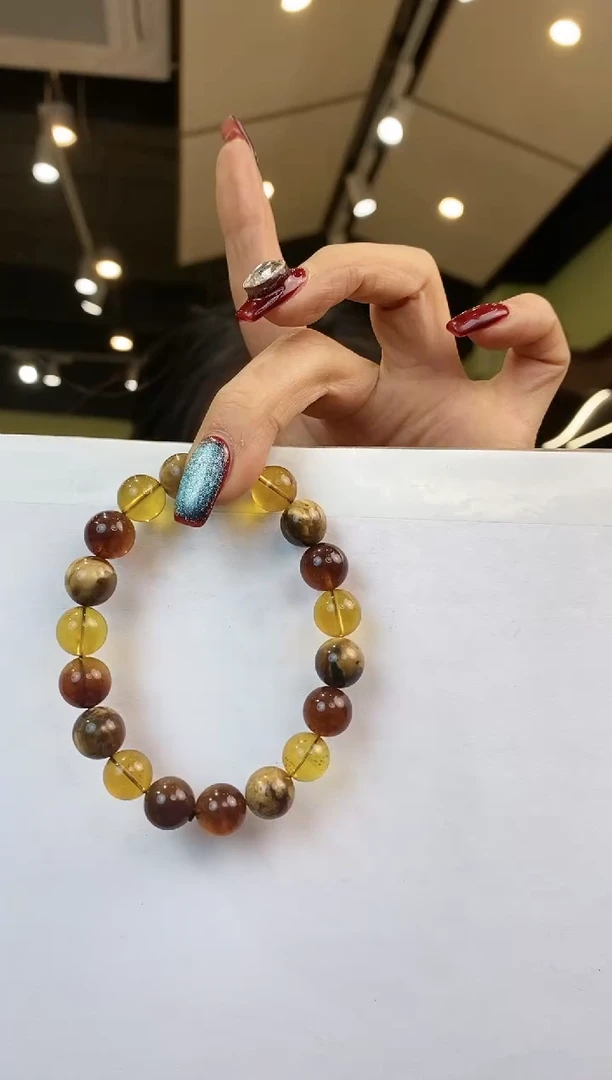 【闪购商品】琥珀手链未镶嵌多样性发一