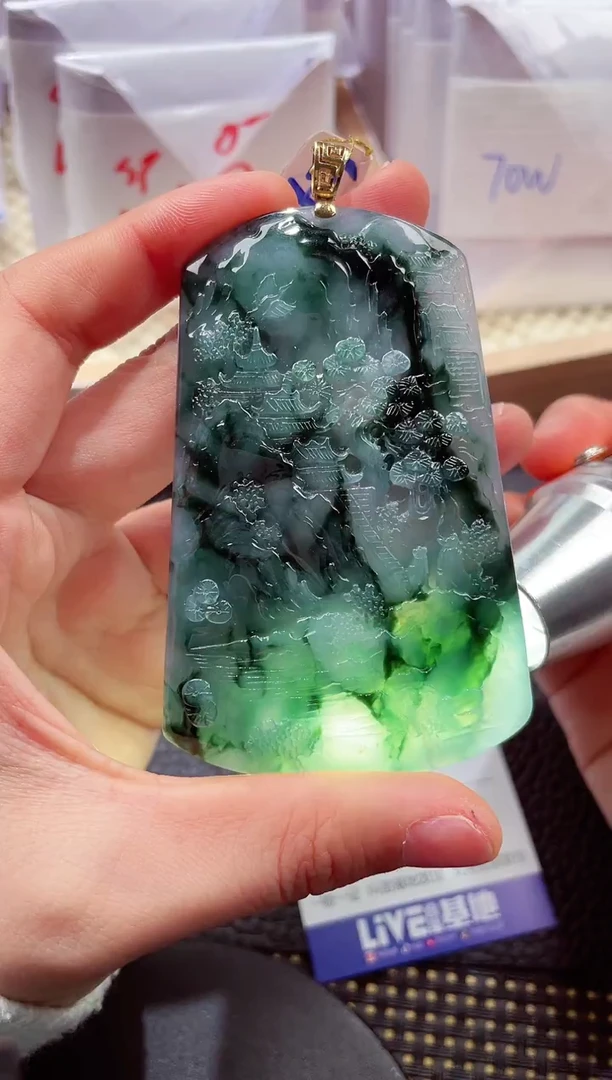 未镶嵌挂件翡翠888886666