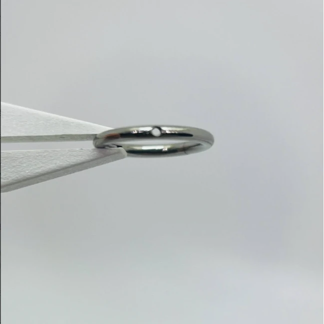 合金耳饰 F136钛合金螺旋顶部侧面0.9牙口万能环百搭耳轮daith环