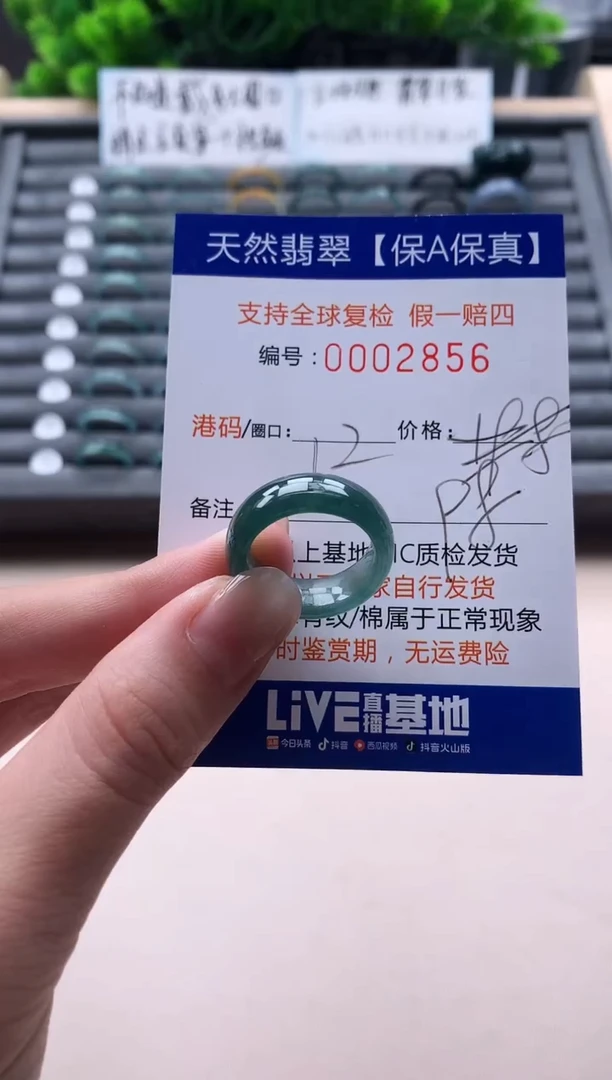 未镶嵌戒指翡翠天然  2856