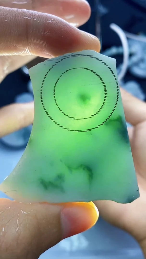 裸石翡翠天然缅甸A货【海】01