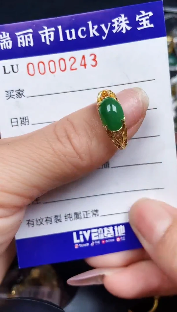 翡翠银S925镶嵌颈饰0243