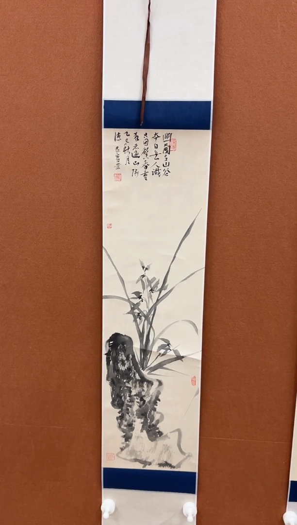 国画尤德民1.2平尺卷轴花鸟