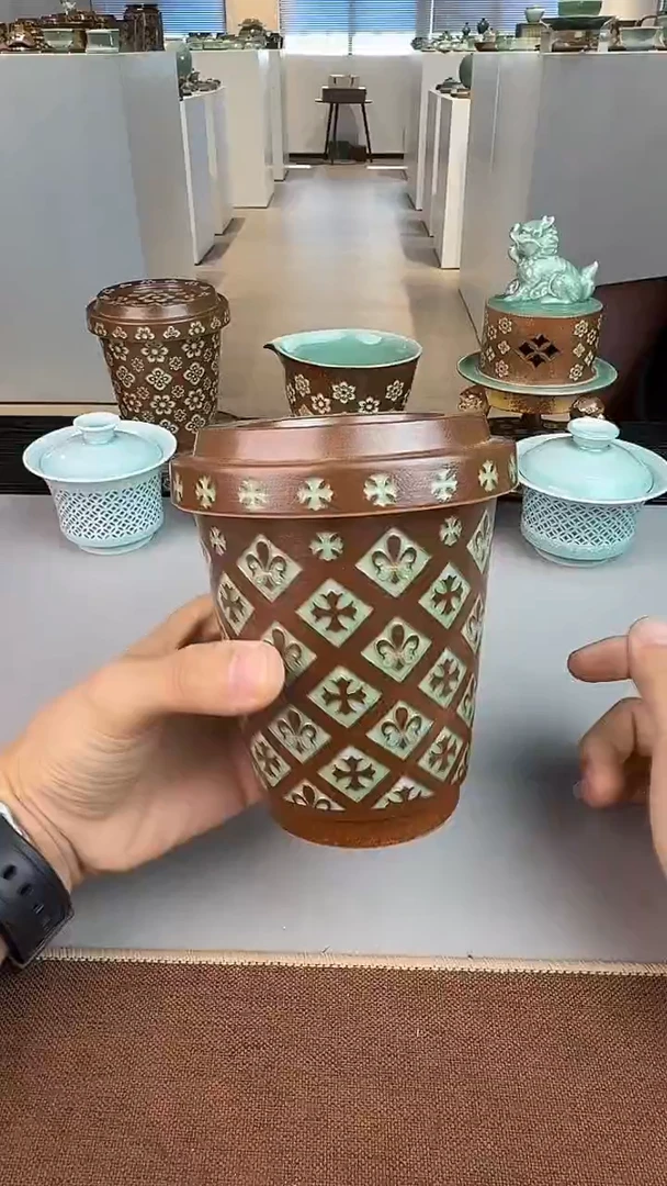 青瓷手工茶器包邮