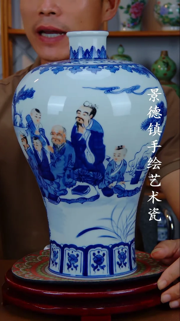 现代景德镇手工手绘陶瓷摆件71