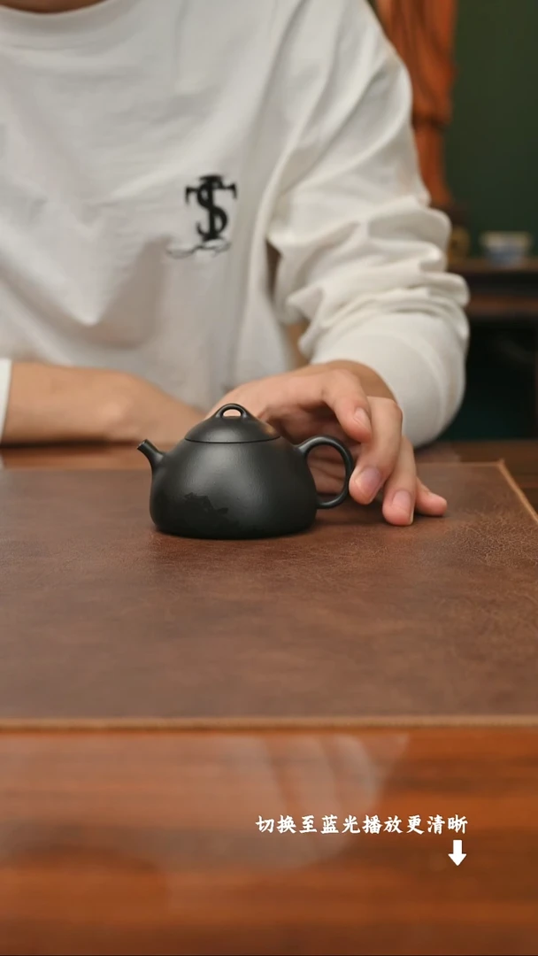茶壶紫砂微微瑕 范莉萍-冬心 朱泥还原烧-125cc-内推
