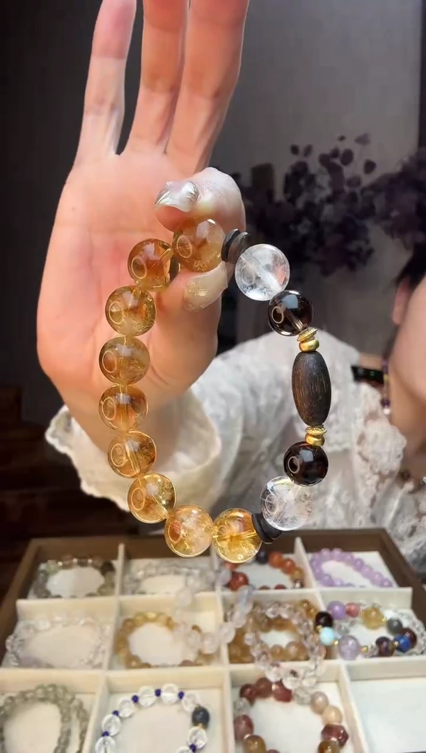 银S925镶嵌手链水晶水晶手串