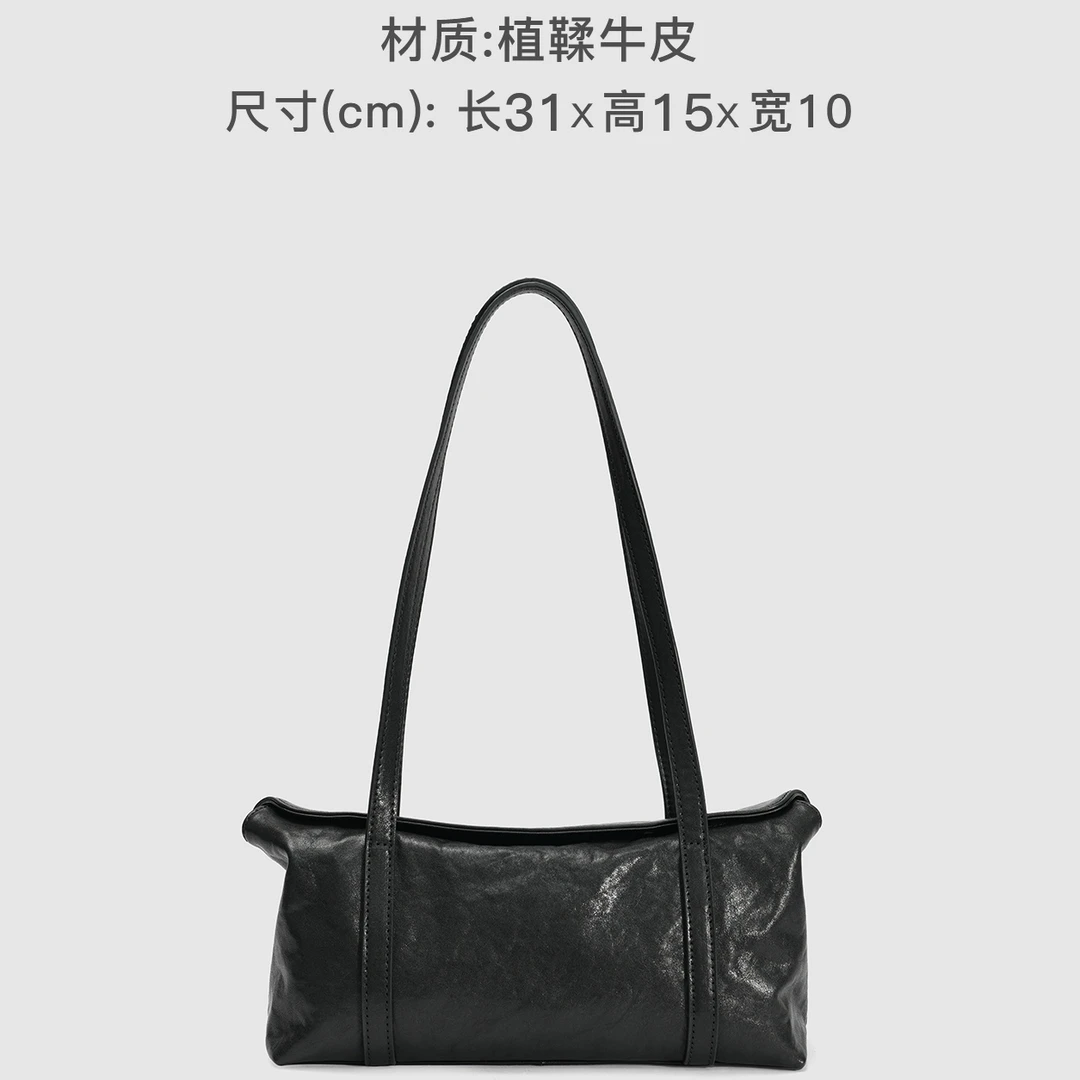 时尚单肩X9253A-黑色轻奢手提包斜挎女包