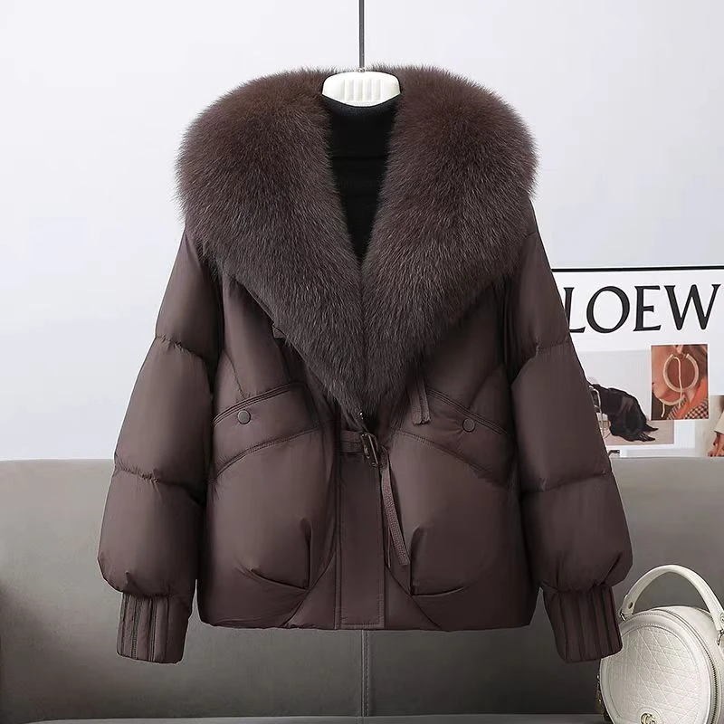 超好看爆款2024冬季新款海宁皮草保暖羽绒服11451-洋阳2