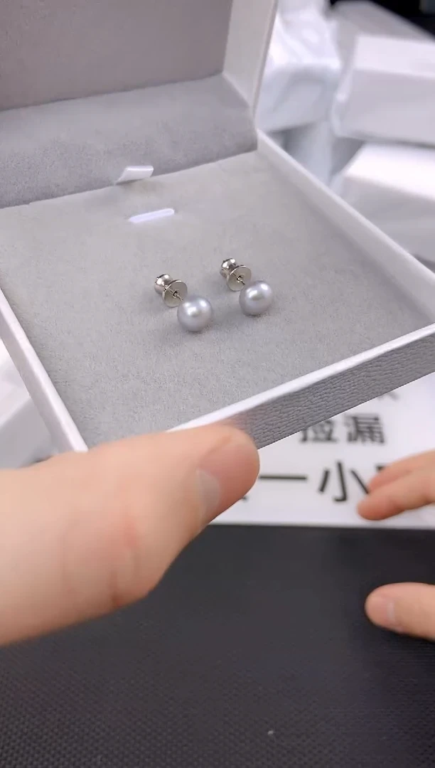 未镶嵌耳饰淡水珍珠ed1001
