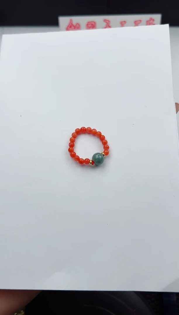 【闪购商品】南红玛瑙戒指未镶嵌555钰涧微色差T