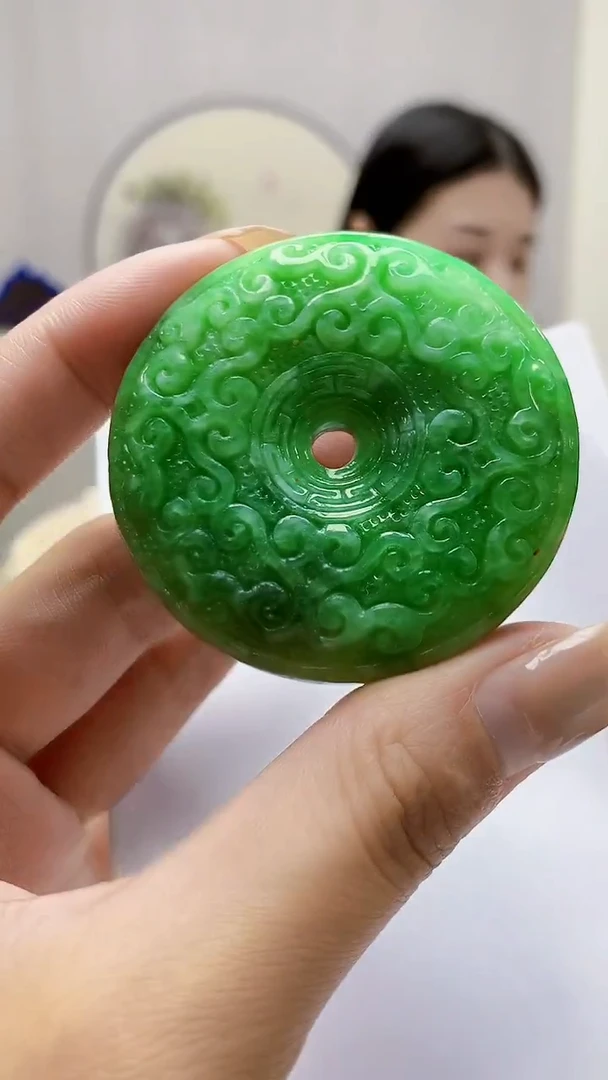 未镶嵌定制翡翠4812MM-毛货挂件23