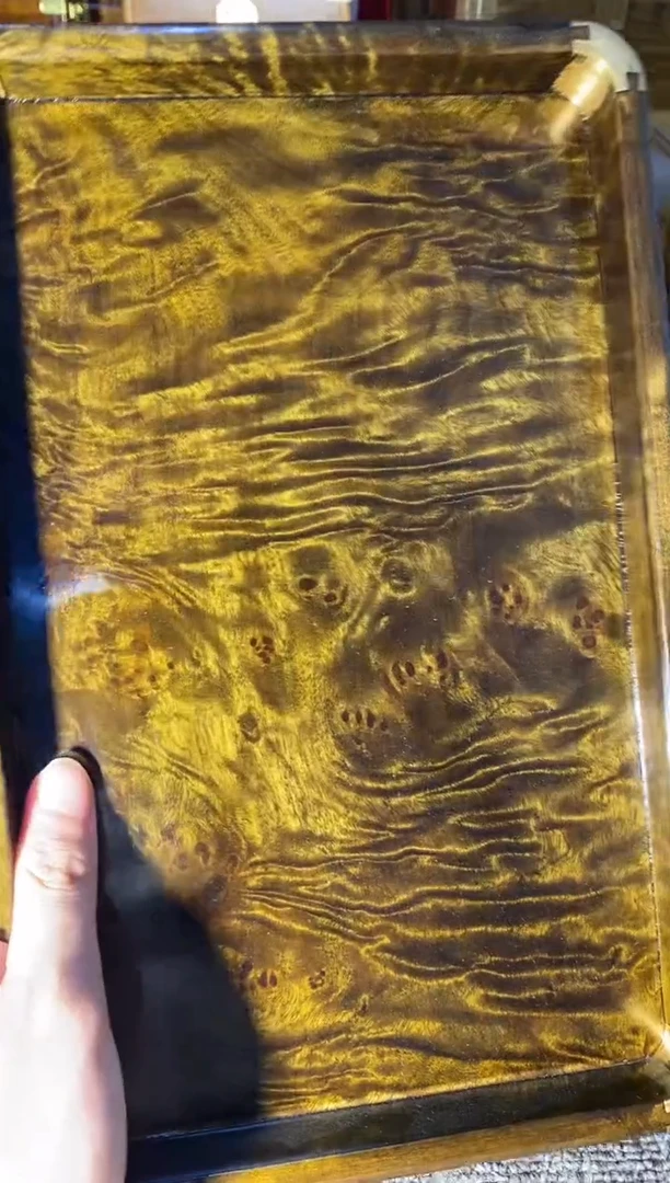 【闪购商品】金丝楠木艺阴沉文承盘F4