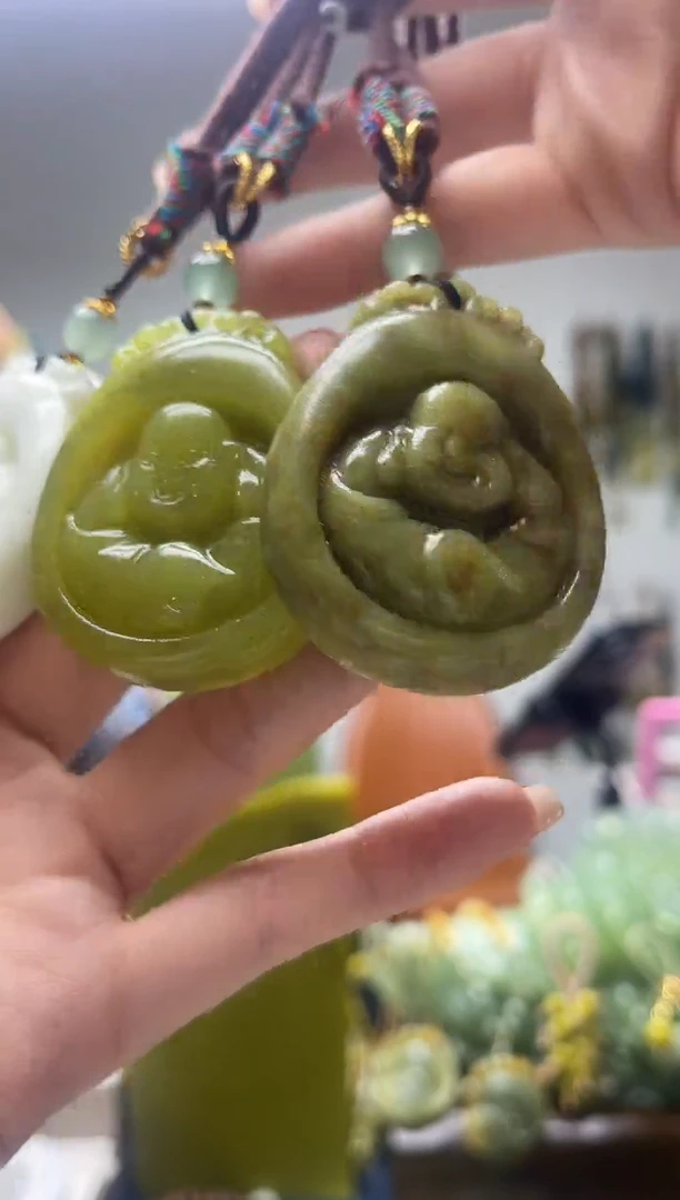 未镶嵌岫玉颈饰多样性发货拍一发一