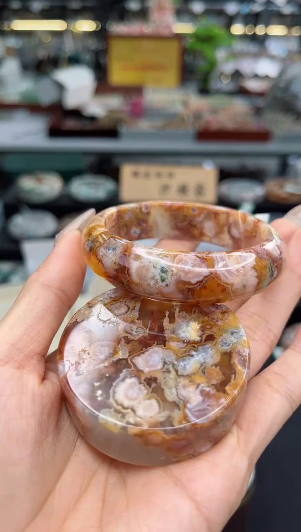 【闪购商品】石英质玉手镯未镶嵌54圈口（赠品镯心）S98115