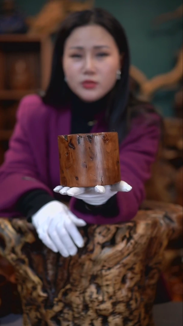 【闪购商品】枣木雷击枣木收纳罐