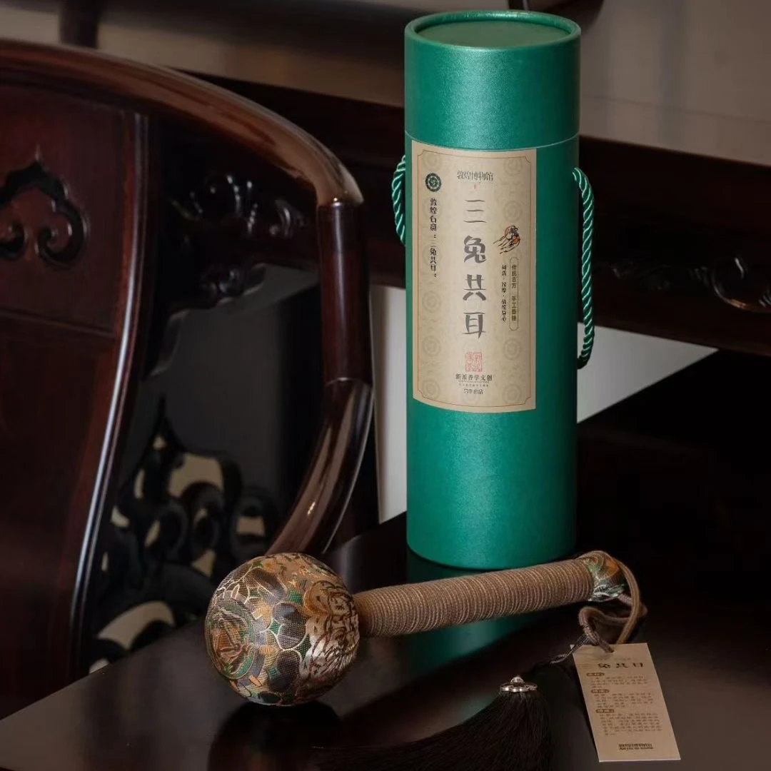 【敦煌博物馆】三兔共耳手工陶瓷美人香锤中式创意礼盒装中国风古风