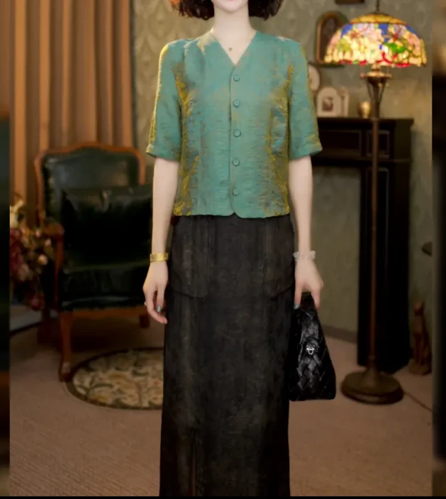 2025年夏季新款新中式轻薄款休闲T恤上衣