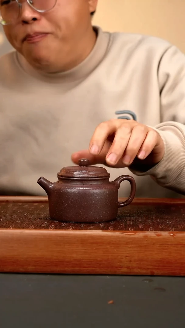 【闪购商品】紫砂茶壶lhb 满砂天青 德钟