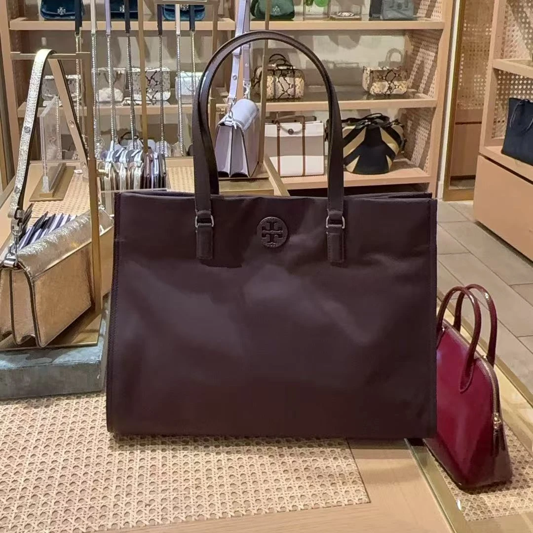 TORY BURCH/汤丽柏琦ELLE咖啡色大托特包1361441124 36x24x10