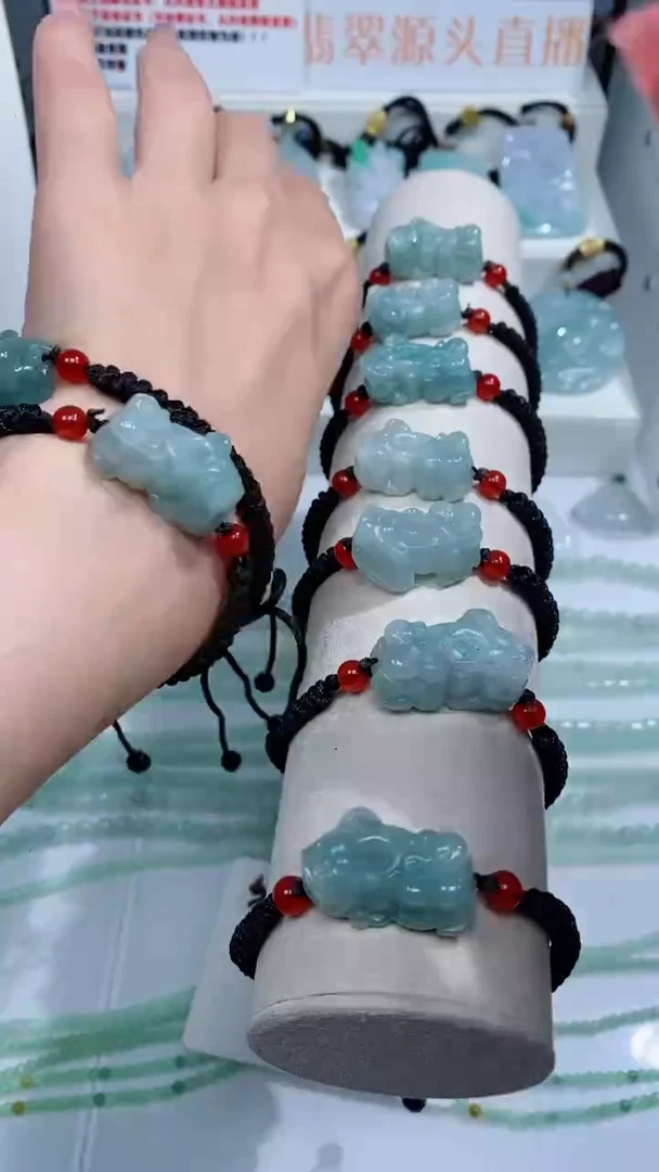 翡翠未镶嵌颈饰手绳吊坠团购多样性发一件