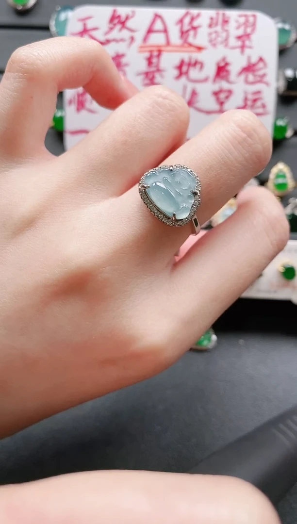 【闪购商品】翡翠戒指银S925镶嵌11111111